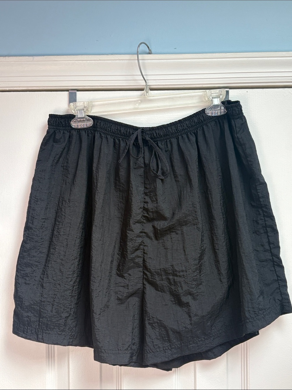 Vintage 80s/90s Resorts Plus Black Elastic Waist Beach Shorts Women's Size 1X !!